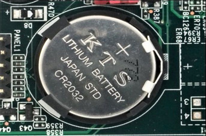 CMOS battery and RAM CMOS